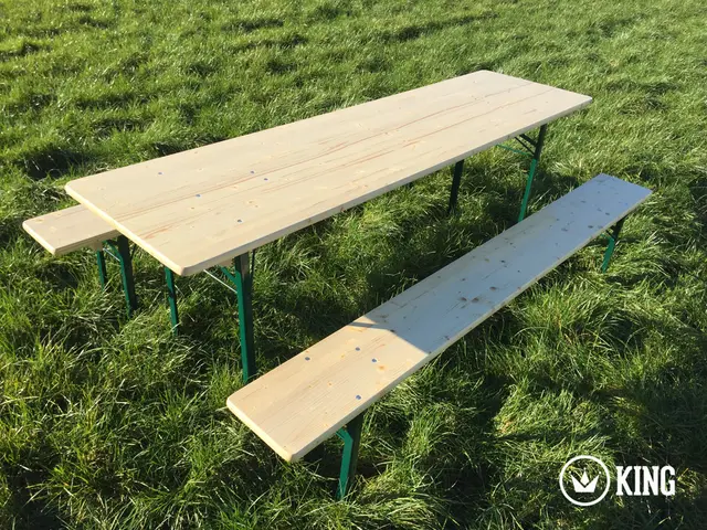Biertafelset KING® 220 × 60 cm (tafel + 2 banken) – foto 3