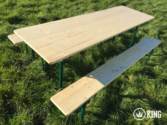 Biertafelset KING® 220 × 70 cm (tafel + 2 banken) – foto 2