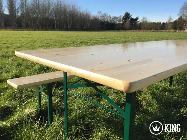 Biertafelset KING® 220 × 80 cm (tafel + 2 banken) – foto 3