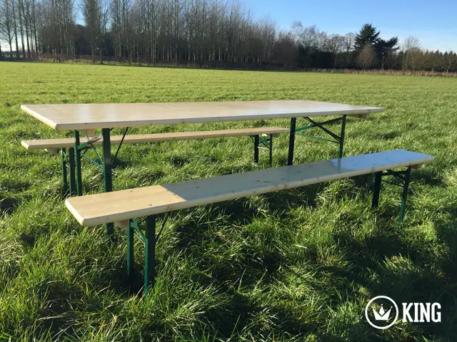 Biertafelset KING® 220 × 80 cm (tafel + 2 banken) – foto 4