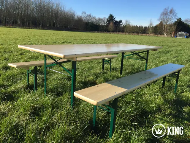 Biertafelset KING® 220 × 80 cm (tafel + 2 banken) – foto 5