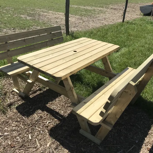 Picknicktafel KING® 140 cm met rugleuningen – foto 6