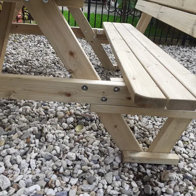 Picknicktafel KING® 140 cm met rugleuningen – foto 7