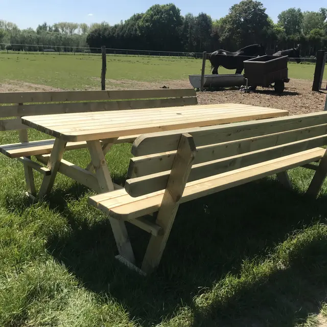 Picknicktafel KING® 240 cm met rugleuningen – foto 5