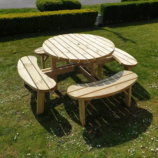 Ronde picknicktafel ROYAL KING® XXL – foto 2